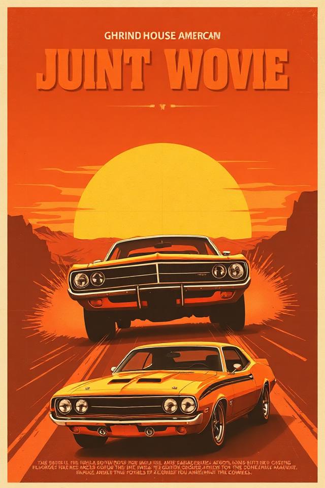 Cartelera años 70 - Acción y muscle cars